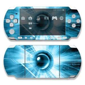   Sony PSP 1000 Skin Decal Sticker  Abstract Blue Tech: Everything Else