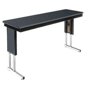   Adjustable Height Folding Leg Seminar Table 60 x 18 Home & Kitchen