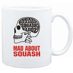  New  Mad About Squash / Skull  Mug Sports