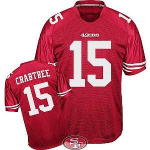 com NFL Jerseys San Francisco 49ers #15 Michael Crabtree Red Jerseys 