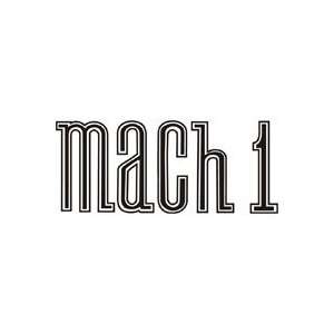 Mach 1 Logo 5 Inch White Decal Sticker 