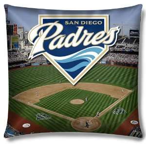 San Diego Padres MLB Photo Real Toss Pillow (18x18):  