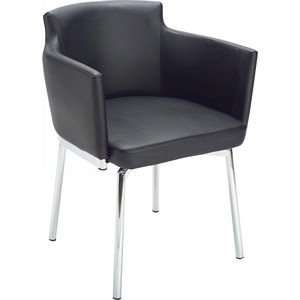  Sunpan Modern Home   Garcia Swivel Dining Chair in Black 