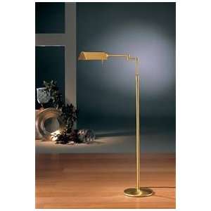    Holtkoetter Bauhaus Brushed Brass Floor Lamp: Home Improvement