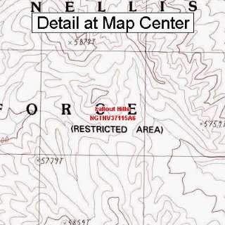   Topographic Quadrangle Map   Fallout Hills, Nevada (Folded/Waterproof