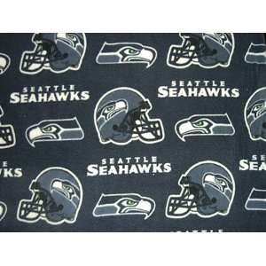 60 Wide Seattle Seahawks NFL Polar Fleece By the Yard:  