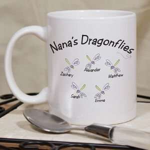  Personalized Dragonflies Coffee Mug: Home & Kitchen