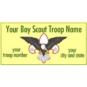    3x6 Vinyl Banner   Your Boy Scout Troop Name 