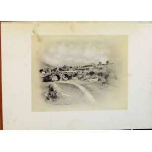   Old Print Mexican Village World Pictures Fine Art: Home & Kitchen