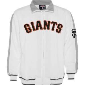 San Francisco Giants Track Jacket: Stitches White Track Jacket:  