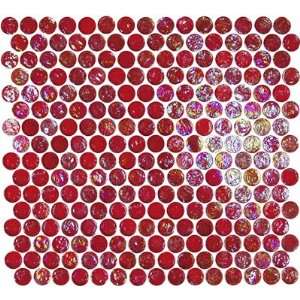   Bath & Shower Wall Red Glass Tile (10 Sq. Ft./Case)