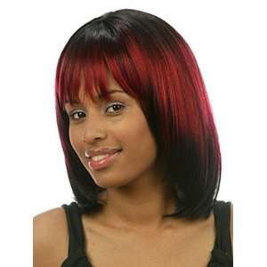  Stripy Synthetic Wig by Motown Tress: Beauty