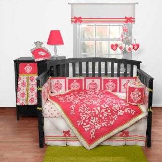    Custom Made Baby Crib Bedding Damask & Hot Pink: Everything Else