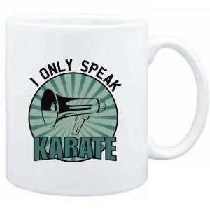  Mug White  I ONLY SPEAK Karate  Sports Sports 