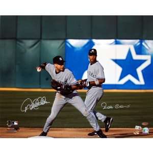   Cano / Derek Jeter Dual Signed Double Play 16x20
