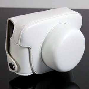  COSMOS ® White Leather Case Cover Bag For Panasonic GF2 