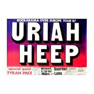  URIAH HEEP Rockarama Tour 1987 Music Poster: Home 