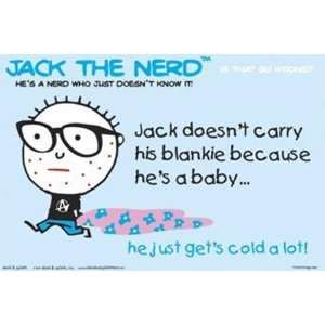Jack the Nerd Blanket by Unknown 36x24 