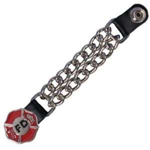  Fire Department Chained Leather Biker NEW Vest Extender 