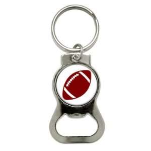  Football   Bottle Cap Opener Keychain Ring: Automotive