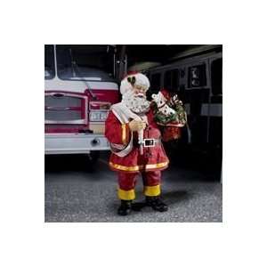  Fabriche Santa Claus   Fireman Santa with Dog Everything 