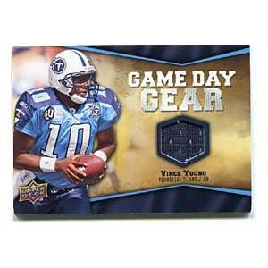  Vince Young 2009 Upper Deck Game Day Gear Card: Sports 