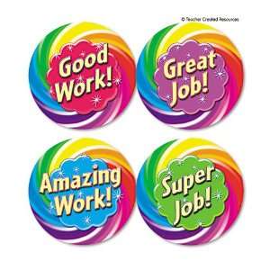   , Good Work Wear `Em Badges, 2 3/8, 32 Stickers/PK
