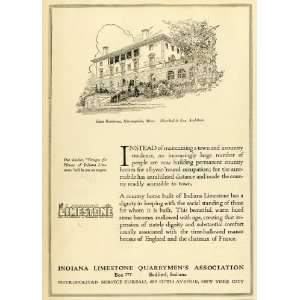  1921 Ad Indiana Limestone Quarrymen Association Bedford 