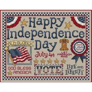  Happy Independence Day   Cross Stitch Pattern: Arts 