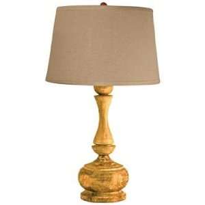  Solid Acacia Wood Urn Table Lamp