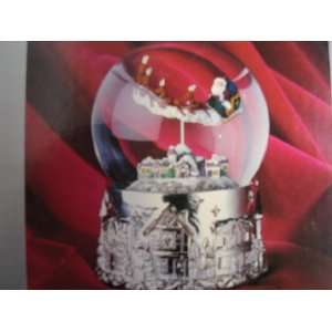  Silverplated Musical Waterglobe ; We Wish You a Merry 