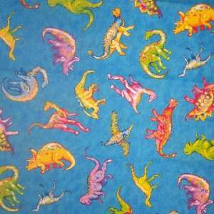    44 Wide Fabric Dinosaurs Fabric By the Yard 