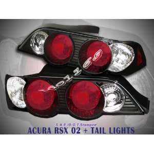 Acura RSX Tail Lights JDM Black Altezza Taillights 2002 2003 2004 02 