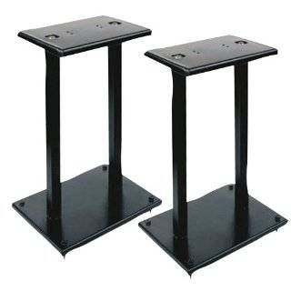   Wood Technology 17.5 Wood Speaker Stands, Black (Pair): Electronics