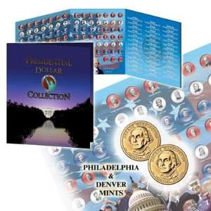  Presidential Dollar Coin Album   Holds P & D Mints 