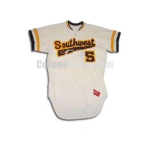  Game Used Texas State Bobcats Baseball Jersey