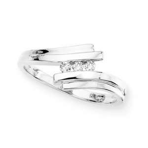  3 Diamond Anniversary Ring 1/10 ct. in 10K White Gold 