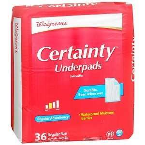   Certainty Underpads, Regular Absorbency, 36 ea 