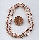 VINTAGE COPPER FILIGREE MESH CHAIN 6 5 SECTIONS R553  