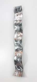 Modern Metal Abstract Wall Painting Silver Wave Art Sculpture Decor By 