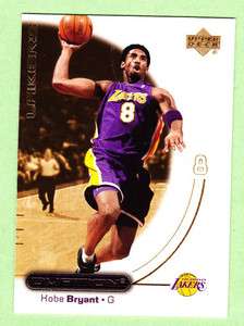 2000 2001 Upper Deck Ovation Kobe Bryant #26 Los Angeles Lakers  
