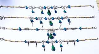 NATURAL STONE PERUVIAN ANKLETS WHOLESALE HANDCRAFTED (BA)  