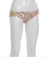 style #313000401 pink cayo floral printed surf hipster bikini bottom