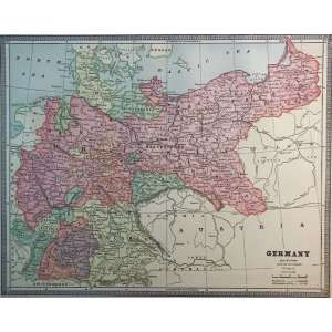  Peoples map of Germany (1886)
