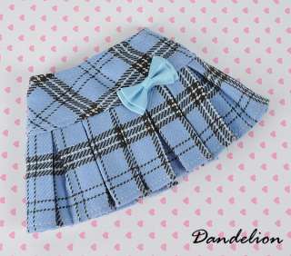   , SD/DD Accordion Mini Short Skirt For Dolls ( Das 06 ) # Stripe Blue