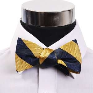  Gold and navy bow tie (bow tie) 