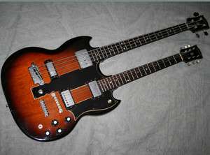 1967 Gibson EBS 1250 Special vintage double neck bass & six string 