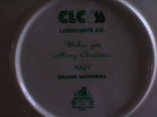 Advertising Plate English Horse Race CLC LUBRICANTS  