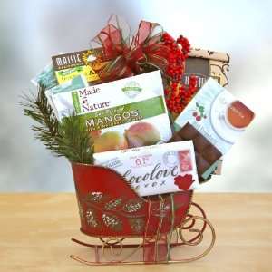 Organic Sleigh of Sweets Holiday Gift Basket:  Grocery 