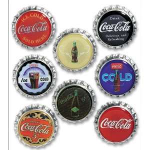  Coca Cola Bottle Cap Stickers Vintage Arts, Crafts 